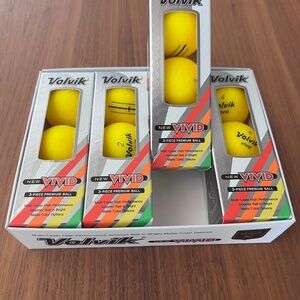 Volvik NEW Vivid Golf Balls-4 sleeves ) as balls